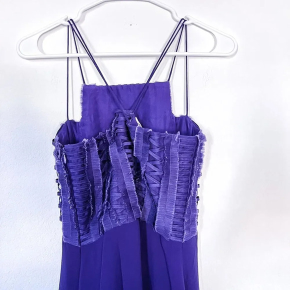 Sachin and Babi Women's Purple Long Evening‎ Dress Small - Picture 4 of 7